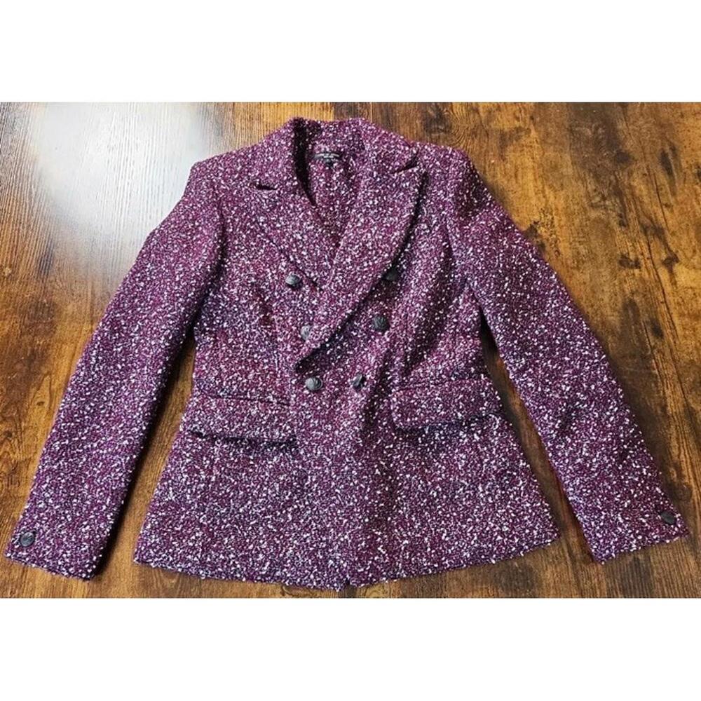 Rag & Bone Preston Size 4 Double Breasted Wool Tweed Jacket
